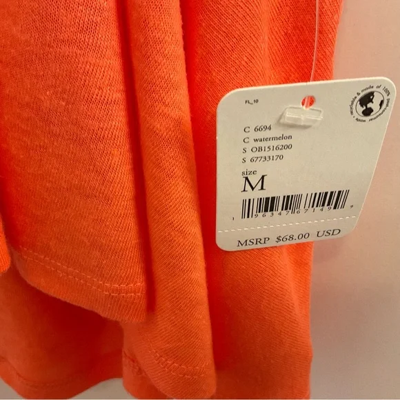 Free People Long Weekend Halter Top - NWT - Medium -  Watermelon - Picture 5 of 15